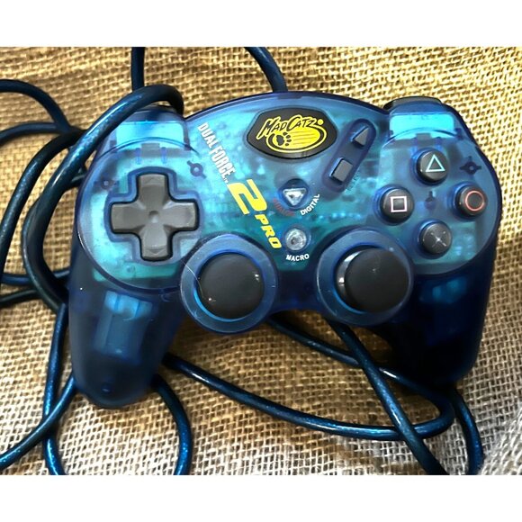 Mad Catz Dual Force Pro 2 Playstation 2 Controller with Wired Attachment Tested - Picture 4 of 5